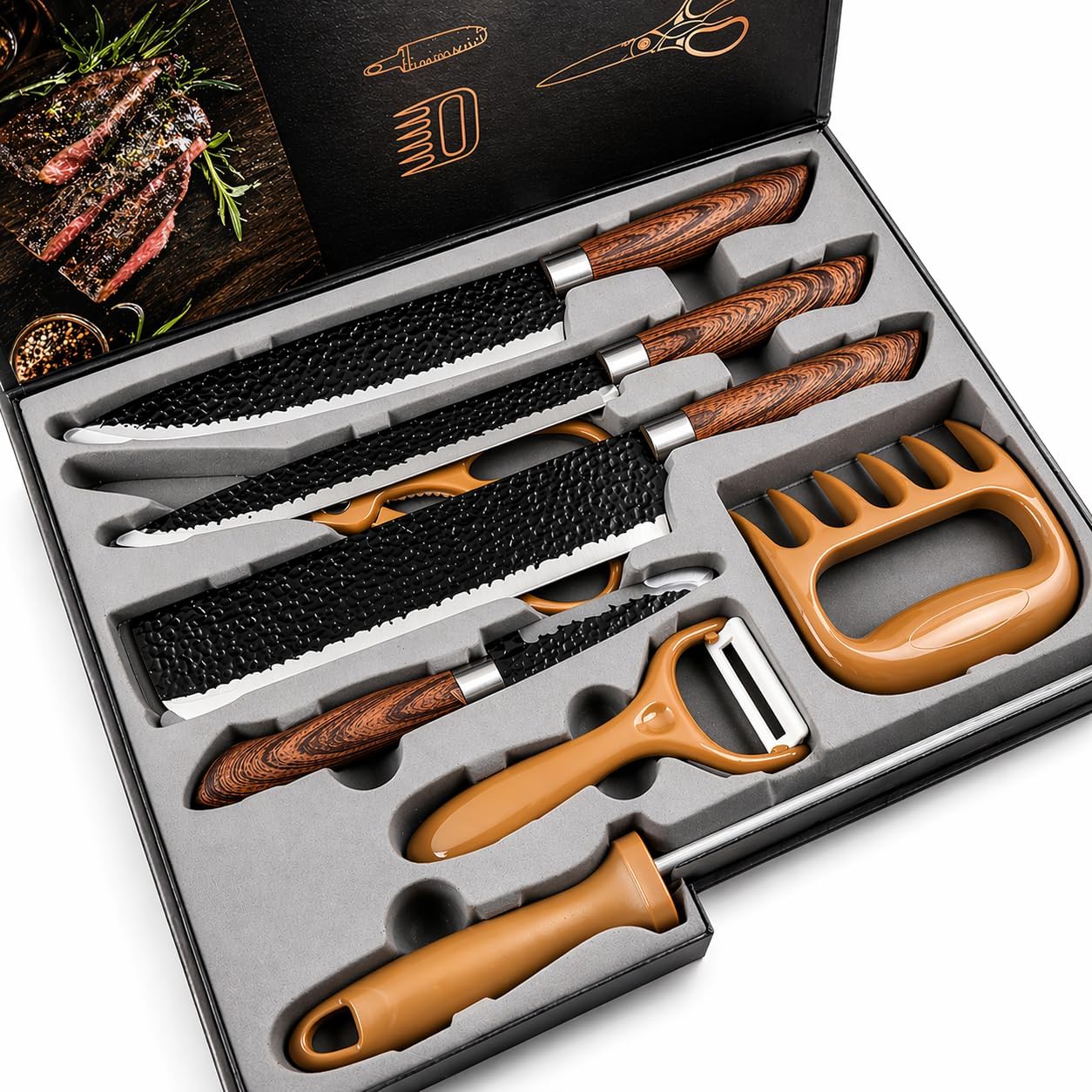 Kit Churrasco Premium 8 Peças 
