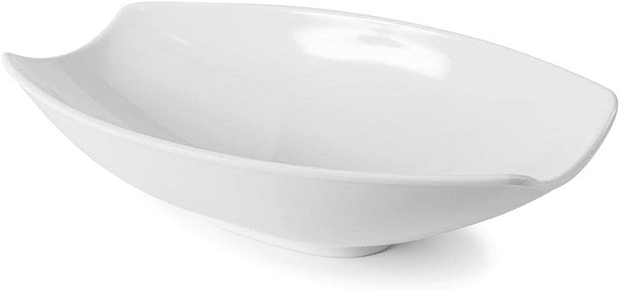 Saladeira Oval Rasa Gourmet Mix Branco