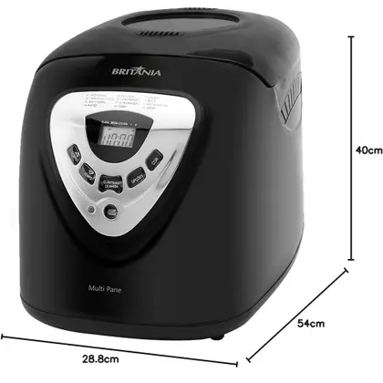 Panificadora Britânia Multipane 3 Litros 550W Preta 220V